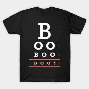 Boo! Halloween Eyechart T-Shirt